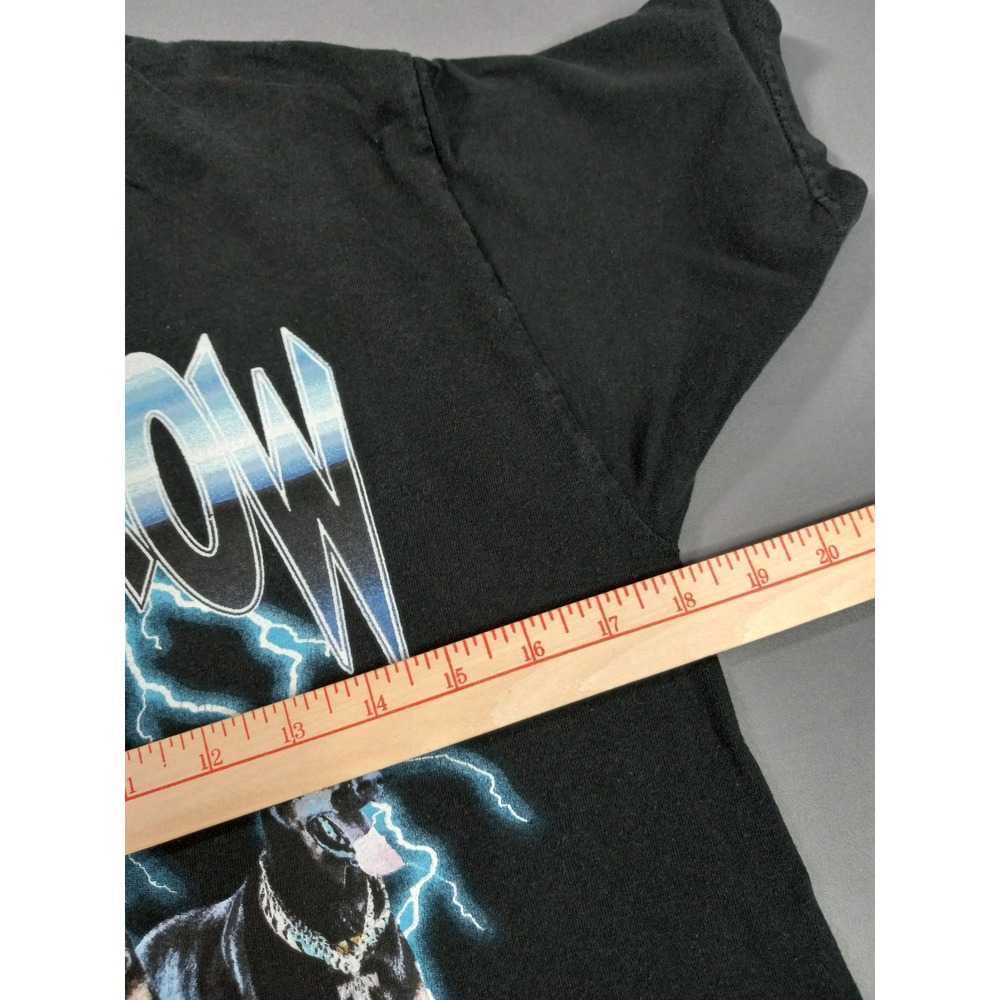 Death Row Records Mens Graphic T-Shirt Black Doberman Lightning Size Small - Picture 4 of 5